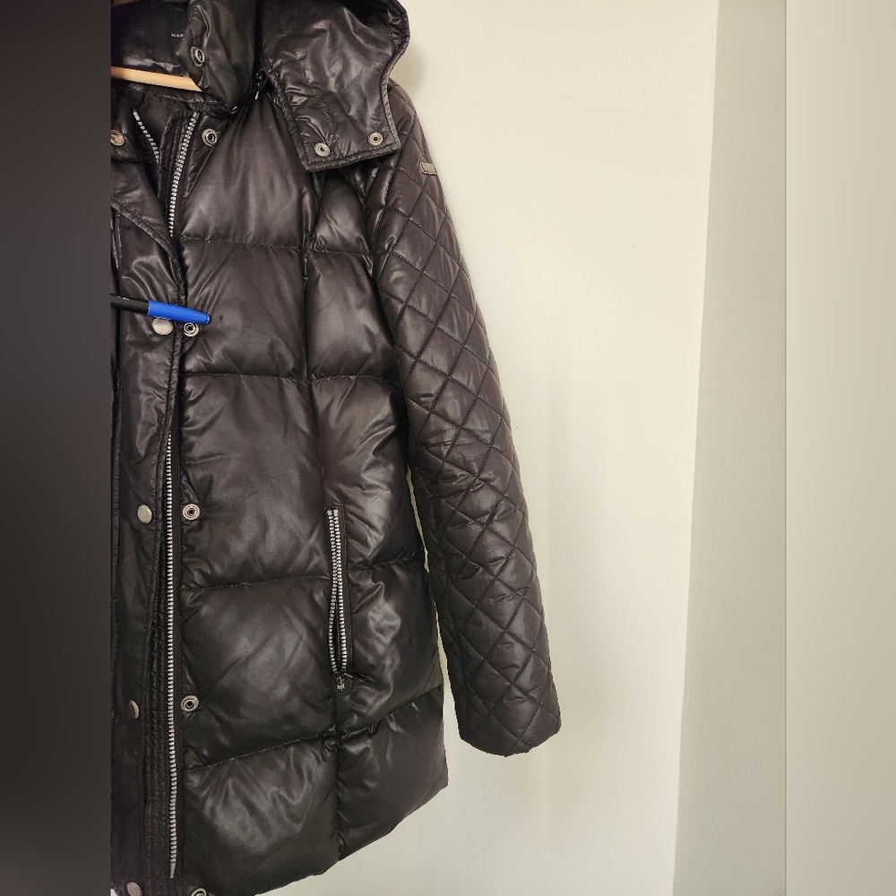 Andrew Marc Black Down Puffer Jacket  Coat - Picture 15 of 16